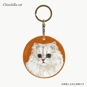 キーホルダー 猫 刺繍 ワッペン ネコ ネコ柄...の詳細画像5