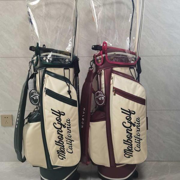 MALBON ゴルフバッグ Golf Bag 旅行バッグ 安定感 防水耐 摩耗性 練習用 ポケット付...