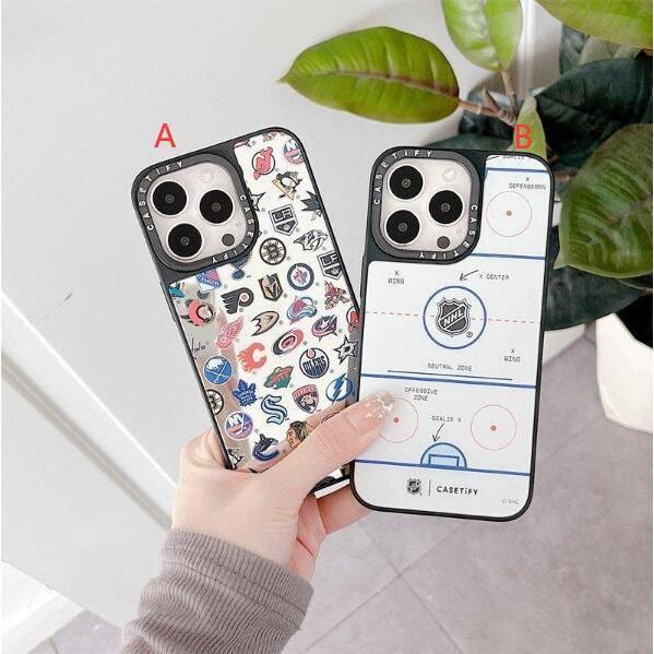 スマホケース casetify NHL コラボ ナショナルホッケーリーグ アイスホッケー ロゴマーク...