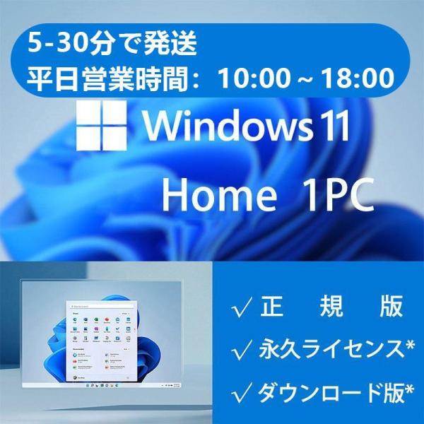 Microsoft windows11 home win11 home 1PC プロダクトキー ライ...