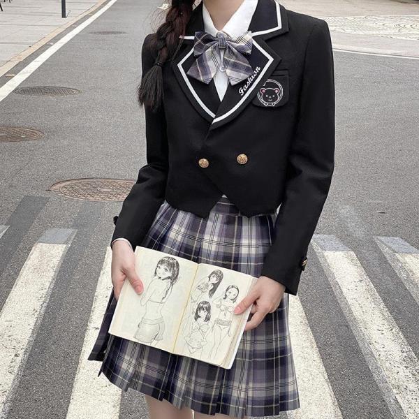 スクールブレザー 学生 制服 ジャケット 女子高生 女の子 レディース 中学生 高校生 学生服 無地...