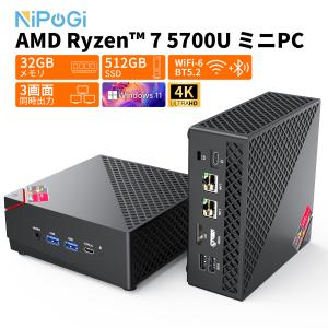Size:E3B 32+512GB NIPOGI ミニpc AMD Ryzen 7 5825U (8C/16T