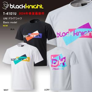 2024SS最新作 ブラックナイト BLACK KNIGHT バドミントン スカッシュ  ユニ ウェア  半袖プラクティスシャツ Tシャツ プラシャツ T-4101U｜aimagain