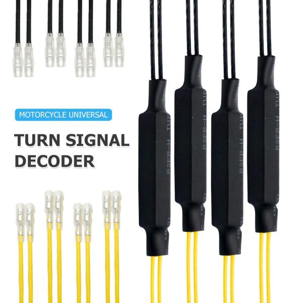 LEDウィンカー用抵抗器 ハイフラ防止 バイク オートバイ 12V21W 4個セット ハイフラ対策カ...