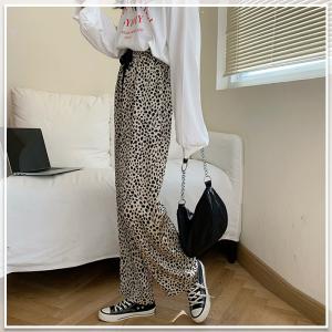 ガウチョパンツ 豹柄 ワイドパンツ レディース...の詳細画像1
