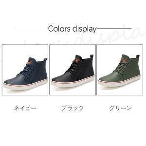 レインシューズ スニーカー メンズ レインブー...の詳細画像2