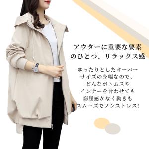 トレンチコート レディース 裏地あり ライトア...の詳細画像5