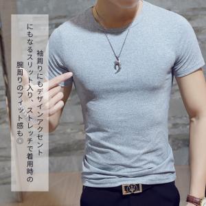 Tシャツ メンズ 半袖 カラーシャツ インナー...の詳細画像3