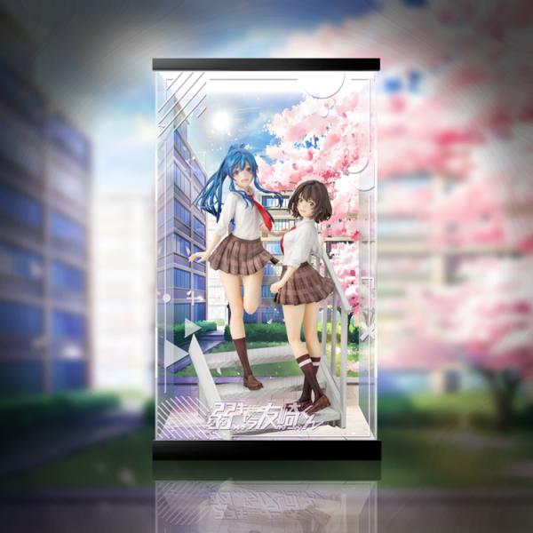 弱キャラ友崎くん 日南葵 七海みなみ フィギュア コレクション（本体無）アクリル ケース ボックス ...