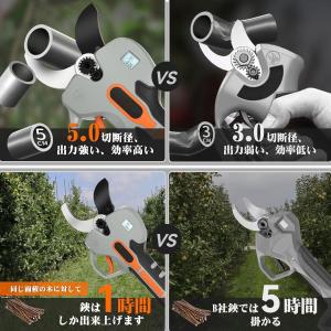 電動バサミ 業界初の5cm電動剪定ばさみ 強い...の詳細画像3