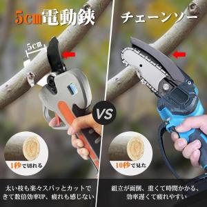 電動バサミ 業界初の5cm電動剪定ばさみ 強い...の詳細画像4