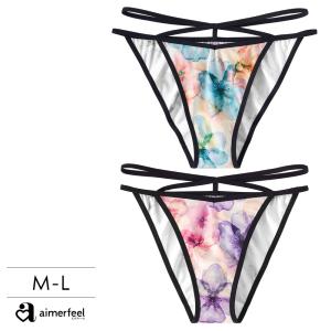 ショーツ 女性 ブルーリーフラワー ハーフバックショーツ 下着 レディース パンティ ハーフバック チーキー インナー パンツ かわいい下着 花柄 爆買