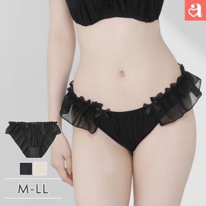 ショーツ シフォンフリル プレーンショーツ 下着 女性 パンツ パンティランジェリー インナー シフォン リボン フリル レースショーツ かわいい 爆買