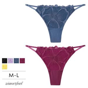ショーツ レディース/Daring Flower Tバックショーツ/女性 下着 レディース （aimerfeel/エメフィール)/メール便可