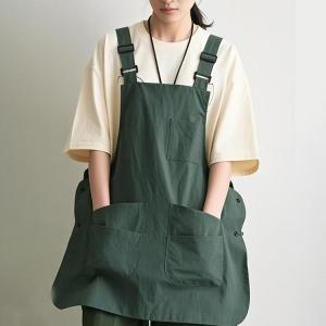 料理 エプロン チュニックエプロン 無地 撥水...の詳細画像3