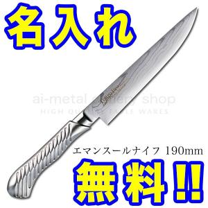 藤次郎 包丁 ダマスカス 名入れ ステーキナイフ エマンスールナイフ