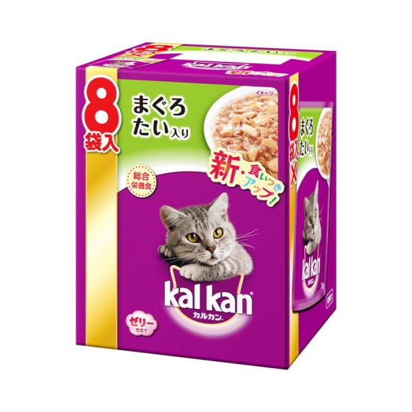 カルカン パウチ まぐろ たい入り ゼリー仕立て ( 70g*8袋入 )