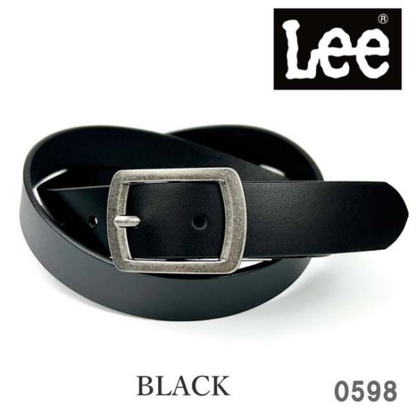 ブラック Lee LEE リー 0120598 30mm レザー ベルト ギャリソン メンズ レディ...