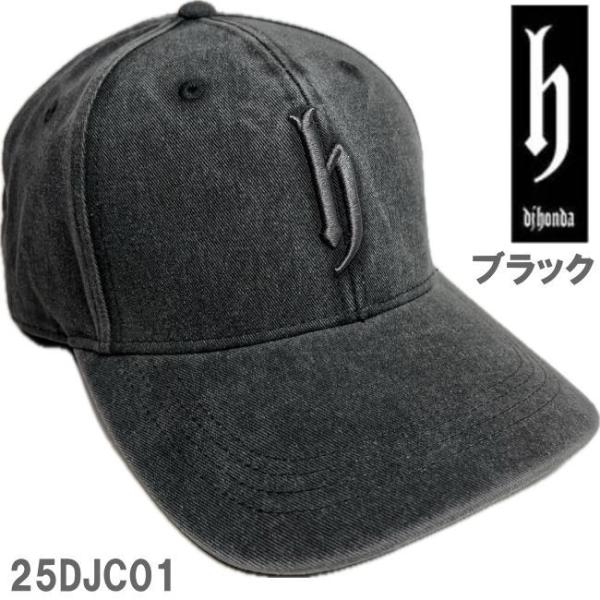ブラック djhonda djホンダ ピグメントキャップ 25DJC01 オールシーズン 帽子
