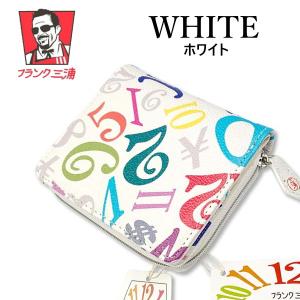 フランク三浦 07 ホワイト ラウンドジップ折り財布 男女兼用 白 新品 コンパクト｜aimode-1