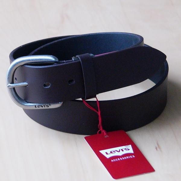 ベルト LEVI'S 本革 リーバイス 牛革 メンズベルト 40mm 6022 チョコブラウン 新品...