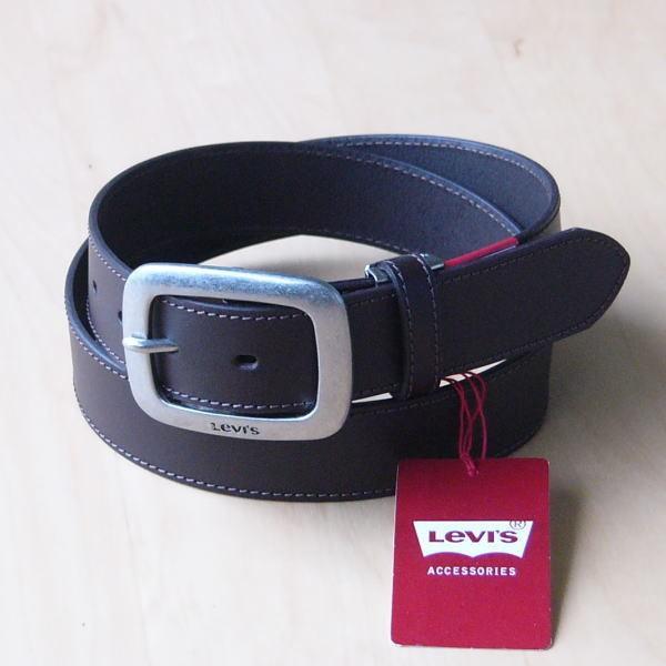 ベルト LEVI'S 本革 リーバイス 牛革 メンズベルト 35mm 6491 チョコブラウン 新品...