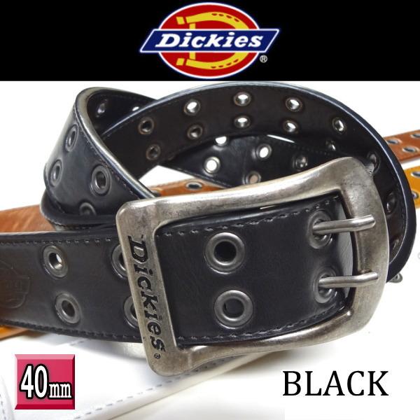 126BK ディッキーズ ベルト ダブルピン Dickies  黒 ブラック