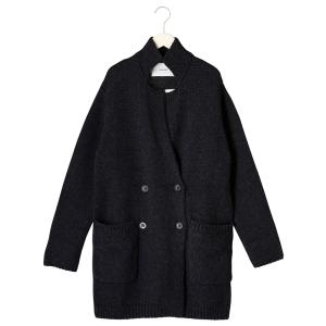 アダワス ADAWAS レディース FINE MERINO JACKET ミドルゲージニットジャケットコート ADWS-101-27｜aimsgallery