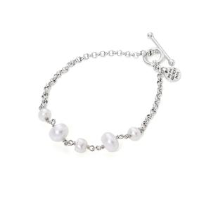 フィリップ オーディベール PHILIPPE AUDIBERT レディース Pia pearled bracelet シルバー パールモチーフ ブレスレット BR5789AR｜aimsgallery