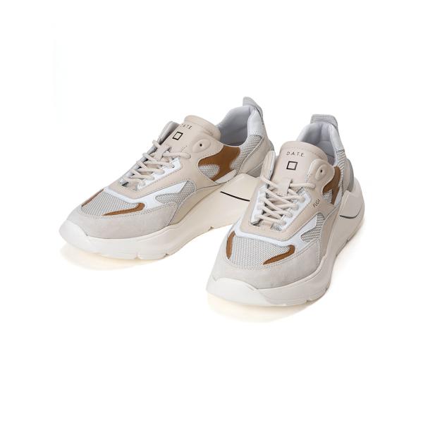 デイト D.A.T.E. メンズ FUGA NATURAL WHITE-CUOIO フーガ スニーカ...