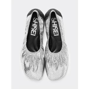 シーセイ SHISEI レディース GATHER BALLET-METALIC ギャザー バレエ