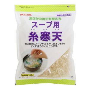 伊那食品工業 かんてんぱぱ スープ用糸寒天 100g 機能性表示食品