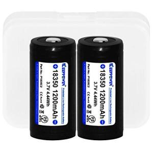 KEEPPOWER 18350 1200mAh 保護回路付 リチウムイオンバッテリー