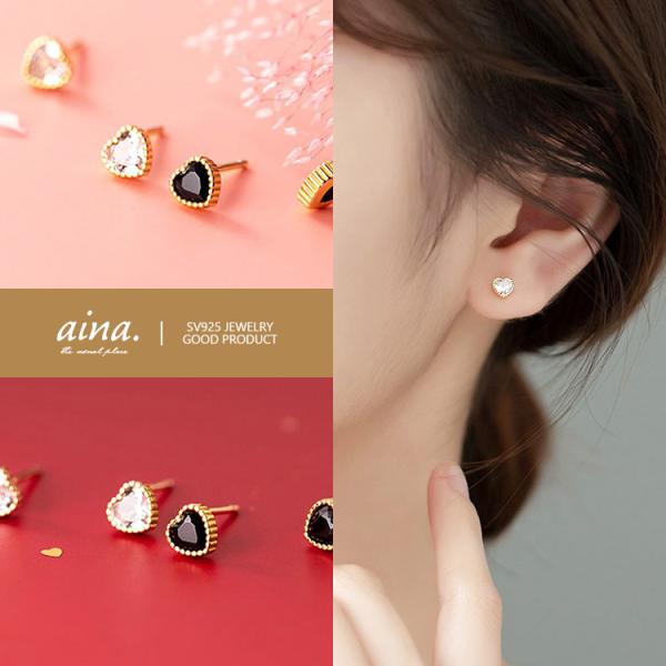 ピアス レディース 金属アレルギー対応 ニッケルフリー SV925 18金仕上げ K18GP ハート...