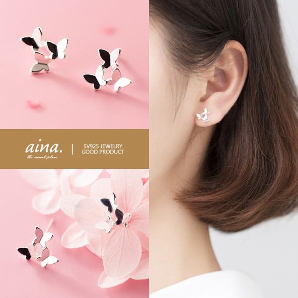 ピアス レディース 金属アレルギー対応 ニッケルフリー SV925 プラチナ仕上げ トレス バタフラ...