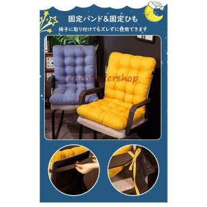 背もたれ付きクッション 椅子用 暖かい 洗える...の詳細画像5