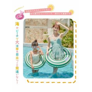 浮き輪 大人 子供用 浮き輪 120 取手付き...の詳細画像2