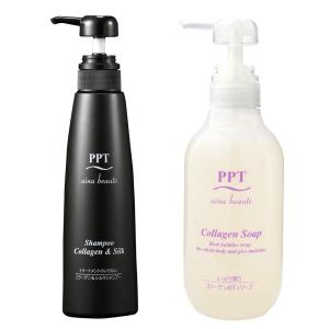 アイナボーテ PPTコラーゲン＆シルクシャンプー 400ml 3個 Amazon | PPTコラーゲン＆シルクシャンプー400ml乾燥肌～普通肌