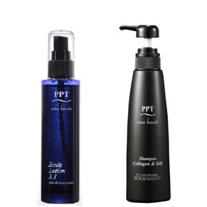 送料無料 トリートメント不要 アイナボーテPPTコラーゲン&amp;シルクシャンプー脂性肌用(男性) PPT...