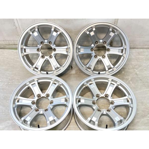 中古ホイール 4本 WEDS キーラー 17x7.5 25 139.7-6穴 中古アルミホイール