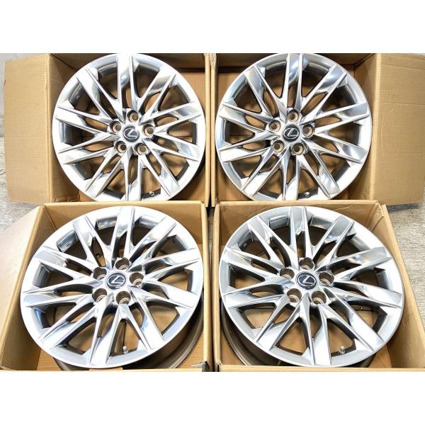 中古ホイール 4本 　 レクサス純正 19x8.0 25 120-5穴 中古アルミホイール
