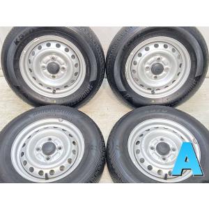 中古タイヤ サマータイヤ ホイールセット 4本セット 145/80R12 80/78LT ダイハツ純正  12x4.0  100-4穴 ブリヂストン K370｜aing