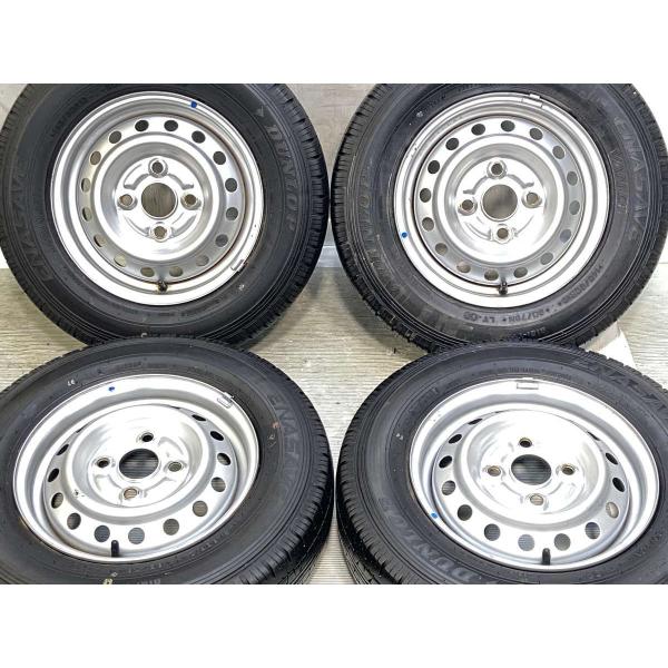 中古タイヤ サマータイヤ ホイールセット 4本セット 145/80R12 80/78N　LT スズキ...