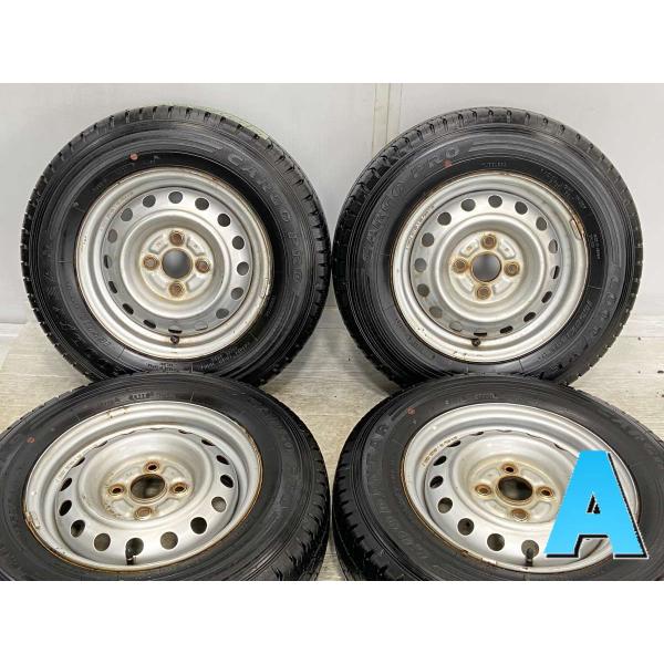 中古タイヤ サマータイヤ ホイールセット 4本セット 165R13 6PR トヨタ純正  13x5....