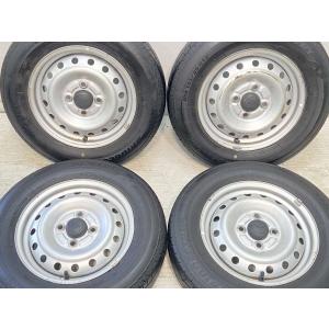 中古タイヤ サマータイヤ ホイールセット 4本セット 145/80R13  ダイハツ純正  13x4.0  100-4穴 ブリヂストン ネクストリー｜aing