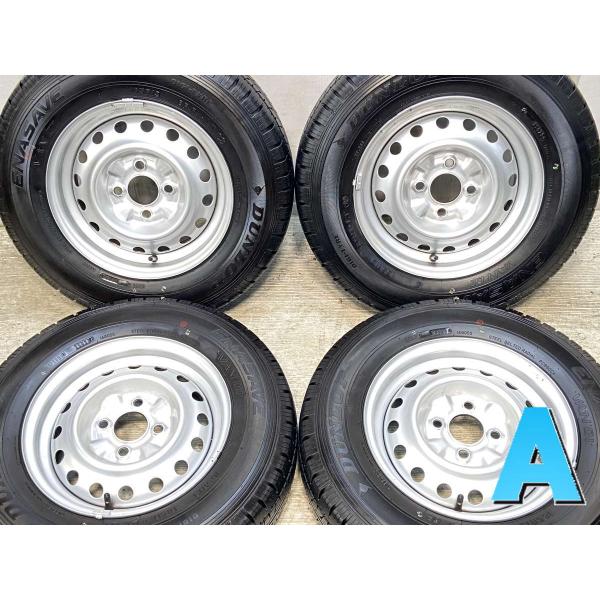 中古タイヤ サマータイヤ ホイールセット 4本セット 165R13 6PR 日産純正  13x5.0...