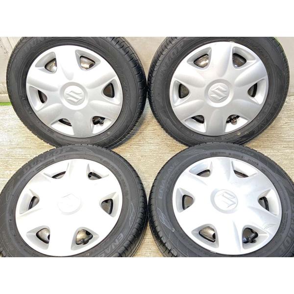 中古タイヤ サマータイヤ ホイールセット 4本セット 155/65R13  スズキ純正  13x4....