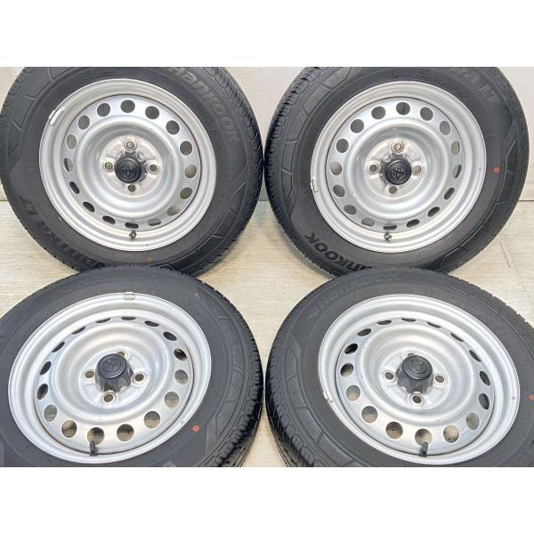 中古タイヤ サマータイヤ ホイールセット 4本セット 155/80R14 88/86LT トヨタ純正...