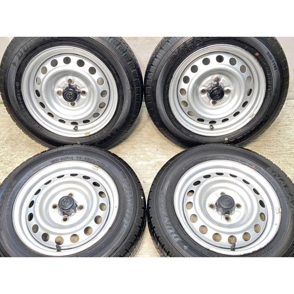 中古タイヤ サマータイヤ ホイールセット 4本セット 155/80R14 88/86LT トヨタ純正...