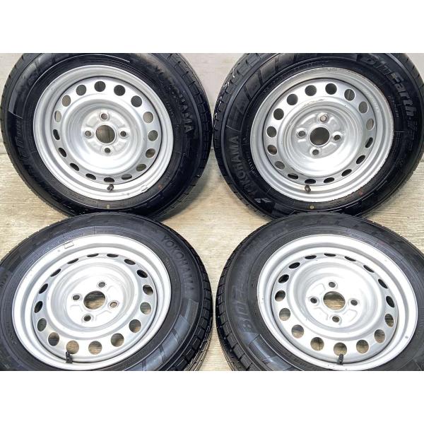 中古タイヤ サマータイヤ ホイールセット 4本セット 155/80R14 88/86LT トヨタ純正...